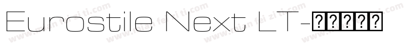 Eurostile Next LT字体转换